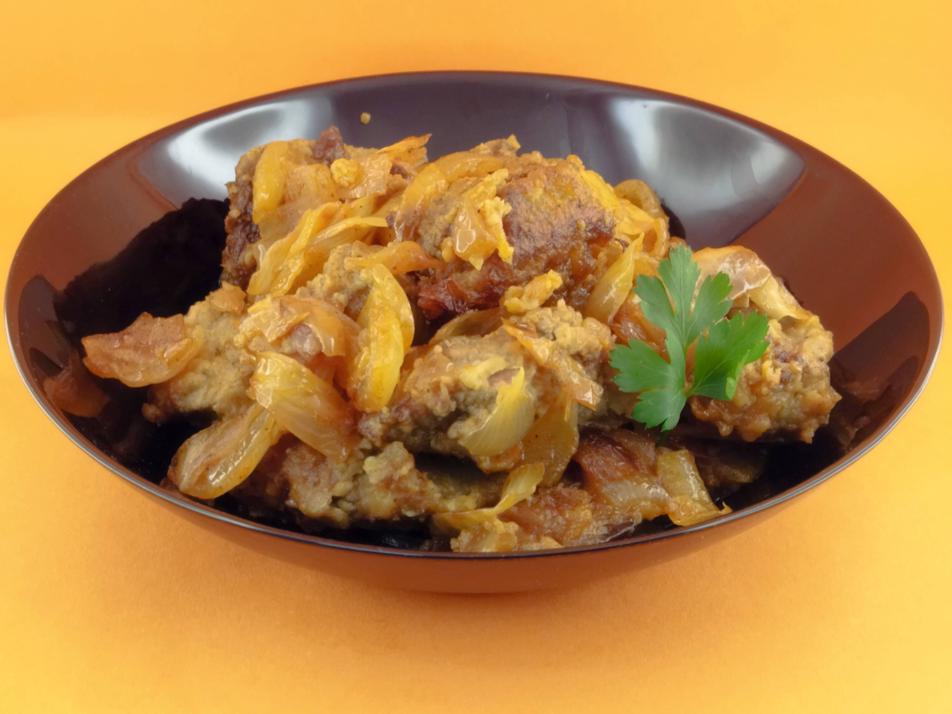 Свински дроб с лук